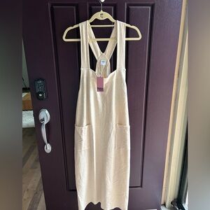 Smash + Tess Daphne midi dress in almond